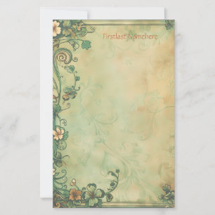 Maak Je Eigen Groen Goud Gelukskoekoeksbloem Briefpapier