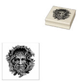Maak je eigen groene eikeman 	rubberstempel (Gestempeld)