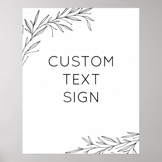 Maak Je Eigen Hand Getekende Tak Poster (Voorkant)