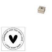 Maak Je Eigen Handgemaakte Hart Rubberstempel (Gestempeld)