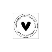 Maak Je Eigen Handgemaakte Hart Rubberstempel (Afrduk)