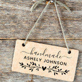 Maak Je Eigen Handgemaakte Naam Rubberstempel