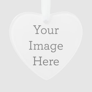 Maak je eigen hart acryl ornament