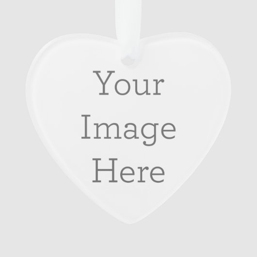 Acryl ornament, Acryl Hart Ornament (voorkant)