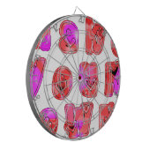 Maak je eigen hart Art Print Design Dartbord (Voorkant Links)