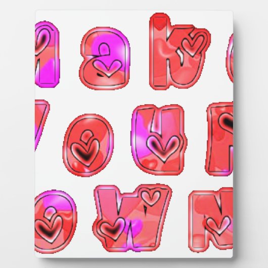 Maak je eigen hart Art Print Design Fotoplaat (Voorkant)