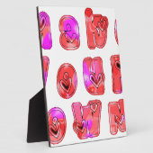 Maak je eigen hart Art Print Design Fotoplaat (Zijkant)