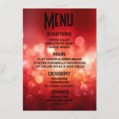 Maak Je Eigen Heldere Rode Bokeh Menu (Voorkant)