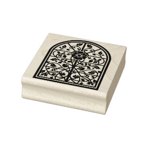 Maak Je Eigen Hoge Sierbloemenboog Rubberstempel