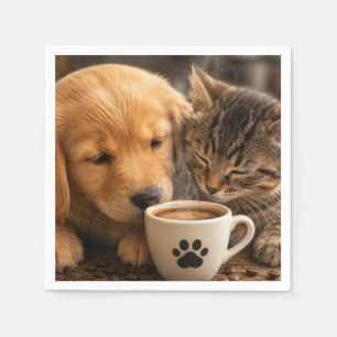 Maak je eigen honden- en kattenfoto servet