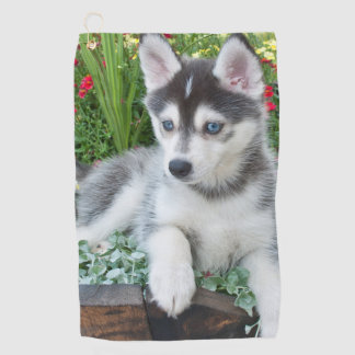 Maak Je Eigen Huisdier Foto Aangepaste Foto Golfhanddoek