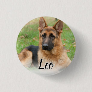Maak Je Eigen Huisdier Foto Aangepaste Foto Naam Ronde Button 3,2 Cm