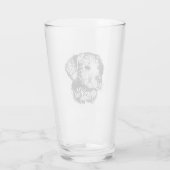 Maak Je Eigen Huisdier Hond Aangepast Glas (Achterkant)