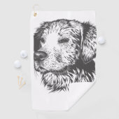 Maak Je Eigen Huisdierhond Gepersonaliseerd Golfhanddoek (Insitu)