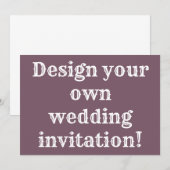 Maak je eigen huwelijk kaart (Voorkant / Achterkant)