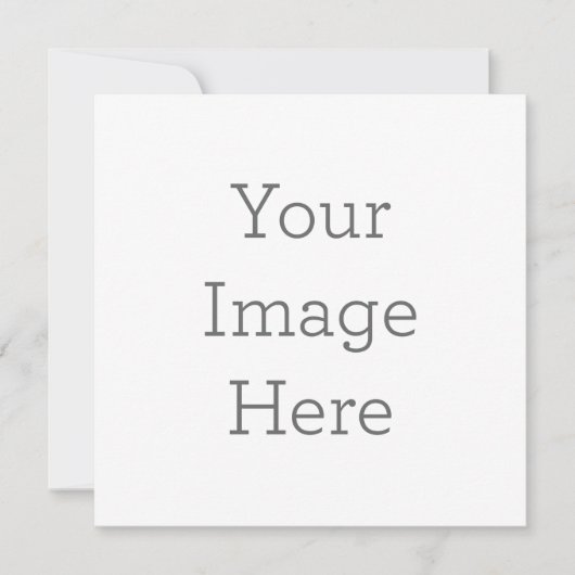 Enkele uitnodiging, Maat: 13,3 x 13,3 cm, Papier: Signature Mat, Enveloppen: Wit (Voorkant)