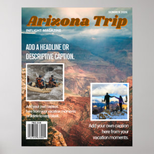 Maak je eigen Inflight Magazine Cover Poster