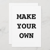 MAAK JE EIGEN KAART (Voorkant / Achterkant)