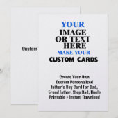 Maak Je Eigen Kaart Voor Papa #Vaderdag (Voorkant / Achterkant)