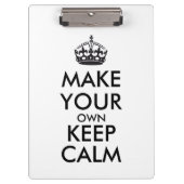 Maak je eigen kalmte - zwart klembord (Voorkant)
