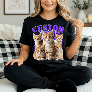 maak je eigen kat of huisdier 90s bootleg t-shirt