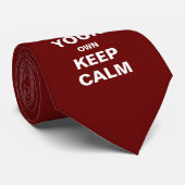Maak je eigen Keep Calm Stropdas - Sjabloon (Opgerold)