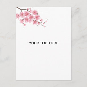 Maak Je Eigen Kersenbloesembloem Briefkaart