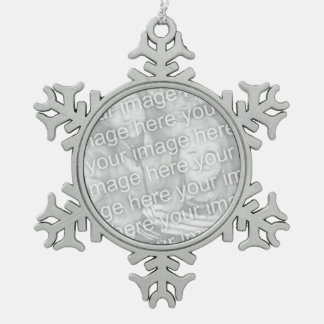 Maak je eigen kerstversiering tin sneeuwvlok ornament