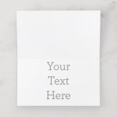 Horizontaal Tent vouw Dubbel klantenkaartje (Binnenkant ongevouwen)