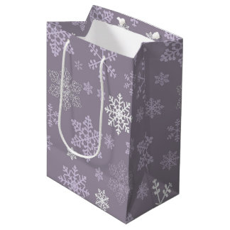 Maak je eigen klassieke sneeuwvlokken medium cadeauzakje
