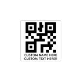 Maak Je Eigen Kleine Aangepaste Logo/QR-Tekst Rubberstempel (Afrduk)