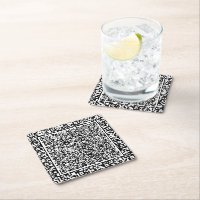 Maak Je Eigen Kleur QR Code Papier Onderzetters