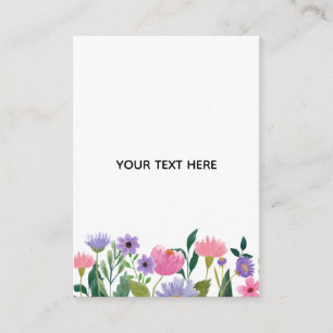 Maak je eigen kleurrijke bloemenrand informatiekaartje