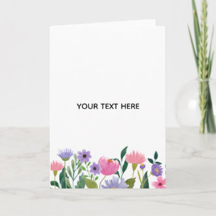 Maak je eigen kleurrijke bloemenrand kaart