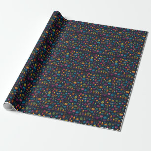 Maak Je Eigen Kleurrijke Kruiden & Kaarsen Zwart Cadeaupapier