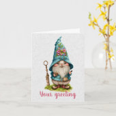 Maak Je Eigen Knuffel Lente Kabouter Kaart (Gele Bloem)