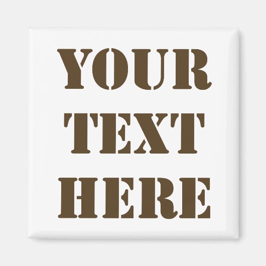 Maak je eigen koelkasten magneet (Voorkant)