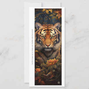 Maak Je Eigen Koninklijke Tijger Bloem Boekmerk Ka