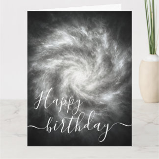 Maak Je Eigen Kosmische Wolk Gelukkige Verjaardag Kaart