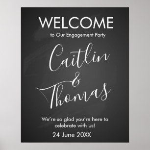 Maak je eigen krijtbord feestbord poster