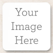 Onderzetter van hard plastic met kurken onderzijde - set van 6 (Voorkant)