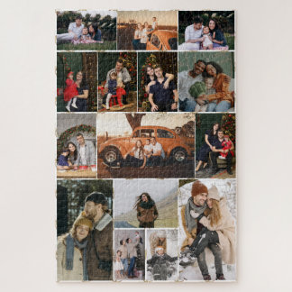 Maak Je Eigen Legpuzzel van 15 Foto's Collage