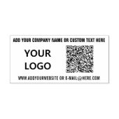 Maak je eigen logo en QR-code stempel voorbeeld (Afrduk)