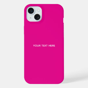 Maak Je Eigen Magenta Uitnodigingskaart iPhone 15 Plus Case