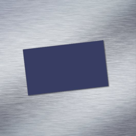 Maak je eigen marineblauwe Op maat gemaakte gepers Magnetisch Visitekaartje (Voorbeeld)