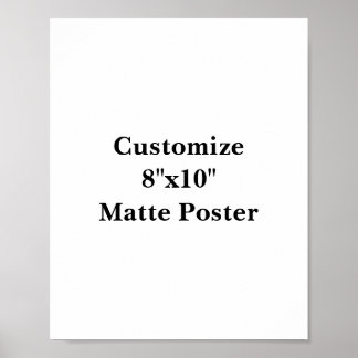 Maak je eigen matte poster