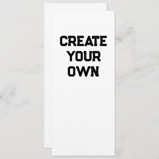 Maak je Eigen Menu (Voorkant / Achterkant)