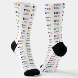 Maak Je Eigen Merk Zakelijke Logo Soks Cadeau Sokken