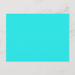 Maak je eigen minimalistische cyaan uitnodiging briefkaart