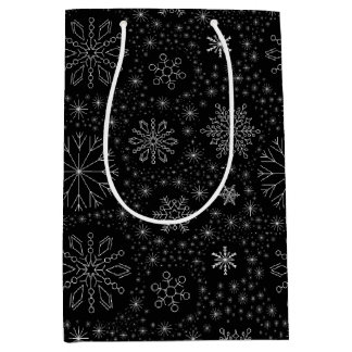 Maak Je Eigen Minimalistische Vintage Sneeuwvlokke Medium Cadeauzakje